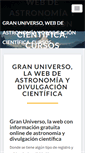 Mobile Screenshot of granuniverso.com