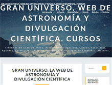 Tablet Screenshot of granuniverso.com